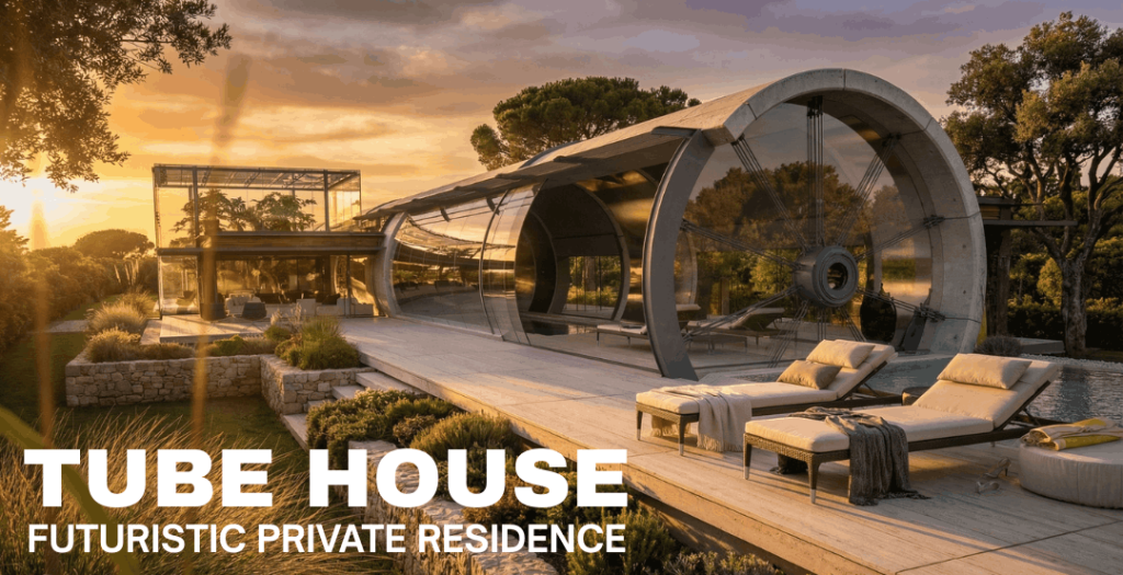 Tube House, a Futuristic Private Residence by Răzvan Bârsan + Partners